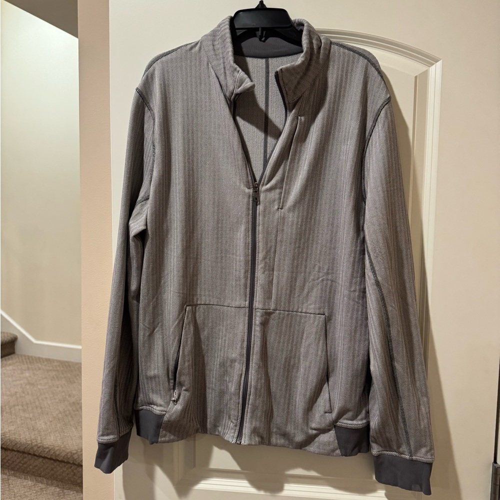 lululemon athletica Men's Gray Lightweight Knit Jacket